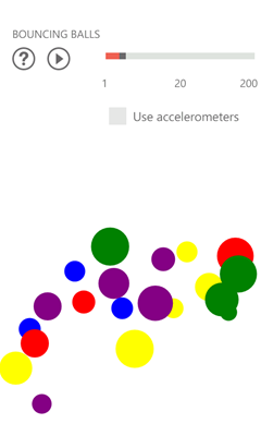 Bouncing Balls for Windows Phone