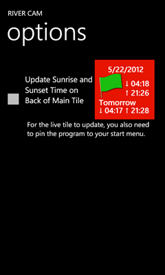 setup live tile