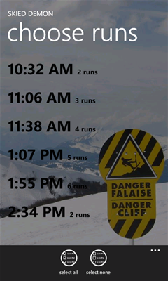 choose your runs