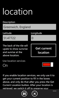 Set your location