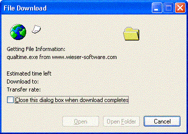 Example of save download dialog box