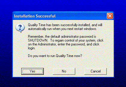Run now? dialog