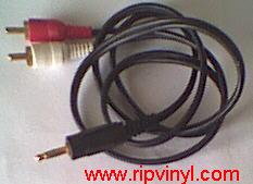 mini stereo jack to RCA jack connector
