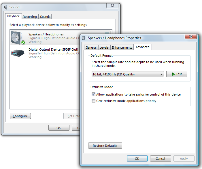 control panel playback devices