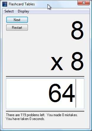 flashcards in stacked view