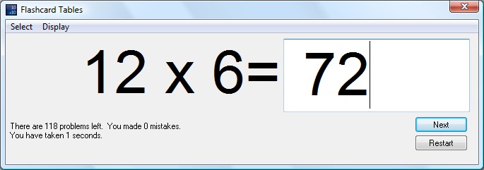 flashcards in wide view